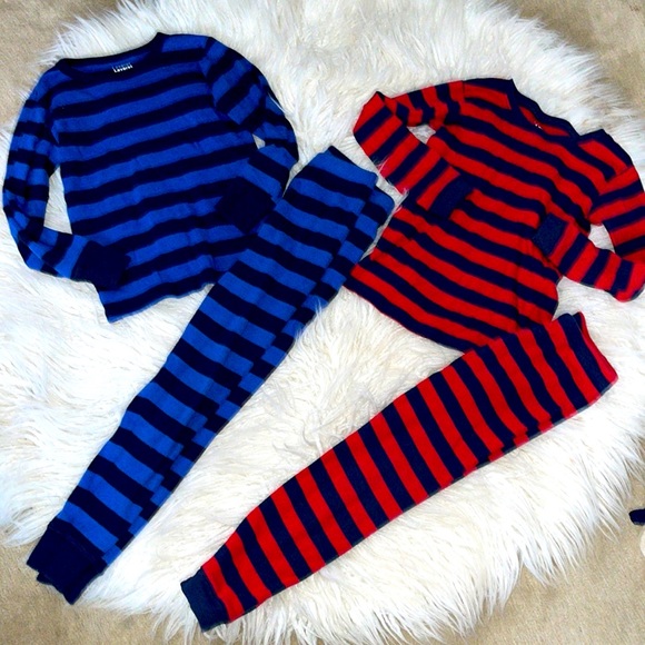 Levert pajamas boys 2 sets 5/6 striped - Picture 1 of 8